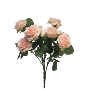 Fiore artificiale cespuglio di rose KAILIN su stelo, rosa-crema, 40cm Fiore artificiale cespuglio di rose KAILIN su stelo, rosa-crema, 40cm