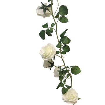Ghirlanda decorativa di rose KAILIN, color crema, 145 cm Ghirlanda decorativa di rose KAILIN, color crema, 145 cm