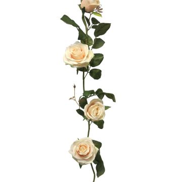 Ghirlanda decorativa con rose KAILIN, rosa crema, 145 cm Ghirlanda decorativa con rose KAILIN, rosa crema, 145 cm