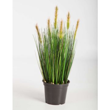 Erba artificiale di coda di volpe FELIX con pannocchie, verde-giallo, 60cm