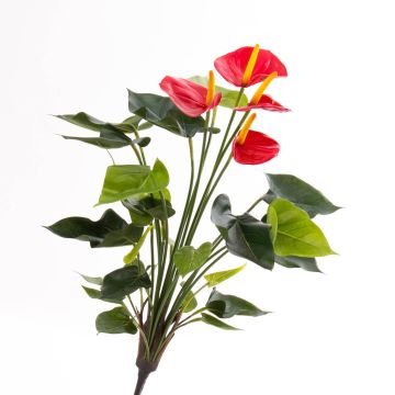 Anthurium artificiale LORIE su stelo, rosso, 55cm, 6x8cm Anthurium artificiale LORIE su stelo, rosso, 55cm, 6x8cm