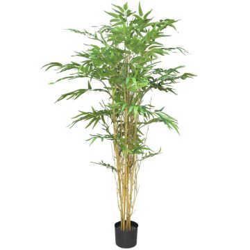 Albero in plastica a forma di bambù WANNING, tronchi veri, 150 cm