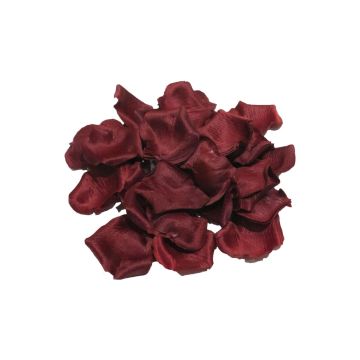 Foglie di rosa artificiali JINHUI, rosso bordeaux, 60 pezzi