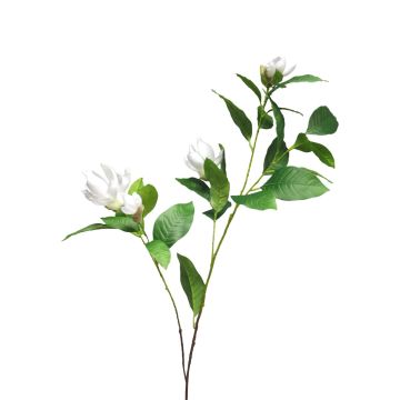 Ramo di magnolia artificiale HUANER, bianco, 130 cm
