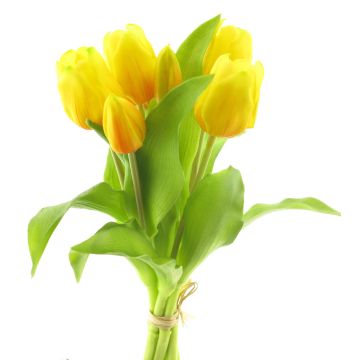Mazzo di tulipani in tessuto LONA, giallo, 30cm