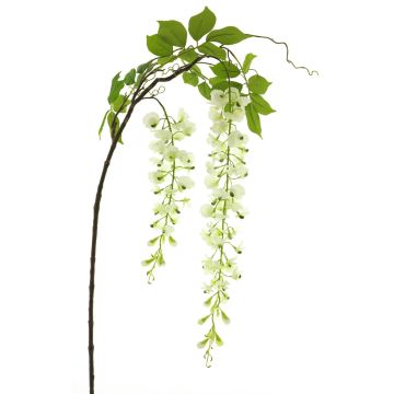 Ramo decorativo di glicine LIANMU, color crema, 140cm
