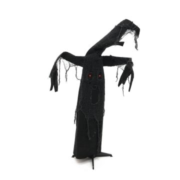 Figura decorativa di Halloween albero NOZZY con risata inquietante / funzione di movimento, nero, LED, 115 cm