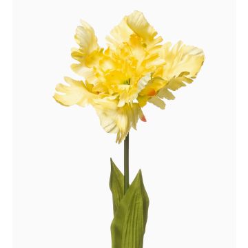 Fiore decorativo tulipano pappagallo ALISCHA, giallo, 70 cm, Ø 19 cm Fiore decorativo tulipano pappagallo ALISCHA, giallo, 70 cm, Ø 19 cm
