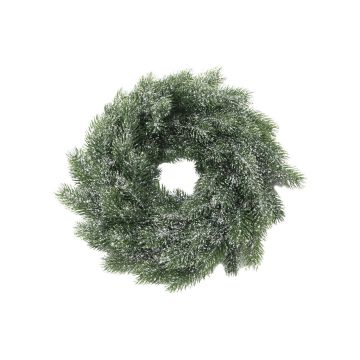 Corona finta di abete MILTON, neve, bianco, Ø45cm Corona finta di abete MILTON, neve, bianco, Ø45cm