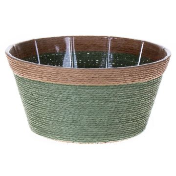 Cesto per piante NERIONKO, verde-beige, 10 cm, Ø19cm