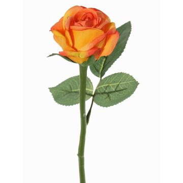 Fiore sintetico rosa GABI, arancione, 30cm, Ø6cm Fiore sintetico rosa GABI, arancione, 30cm, Ø6cm