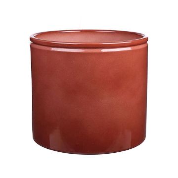 Vaso da piante ALCHIBA in ceramica, rosso-marrone, 21,5cm, Ø23,3cm Vaso da piante ALCHIBA in ceramica, rosso-marrone, 21,5cm, Ø23,3cm
