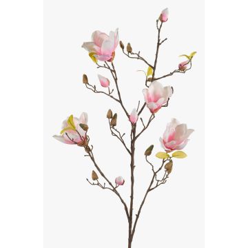 Magnolia artificiale LILO, rosa-bianco, 110cm, Ø5-9cm