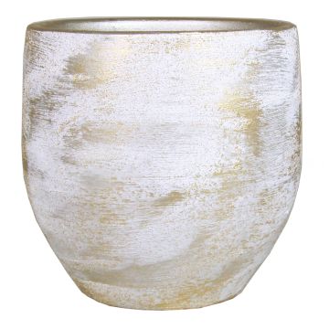 Vaso da piante in ceramica AETIOS, colore sfumato, bianco-oro, 20cm, Ø20cm Vaso da piante in ceramica AETIOS, colore sfumato, bianco-oro, 20cm, Ø20cm