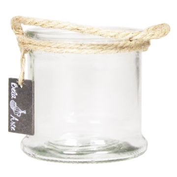 Lanterna in vetro ZULAI, con manico, trasparente, 12 cm, Ø13 cm