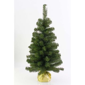Albero di Natale artificiale WARSCHAU, sacco di iuta dorato, 90 cm, Ø 50 cm Albero di Natale artificiale WARSCHAU, sacco di iuta dorato, 90 cm, Ø 50 cm