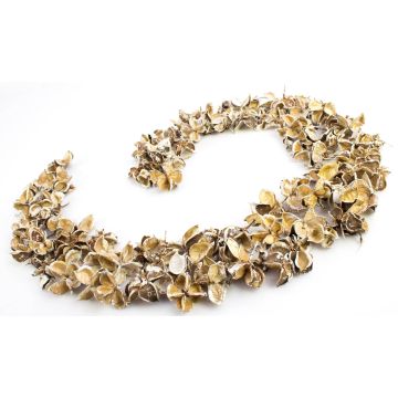 Set fruttiera in cotone CANDY, beige-bianco, 4cm, Ø 6cm