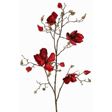 Ramo di magnolia in tessuto JACKA, rosso, 105cm