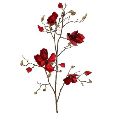 Ramo di magnolia in tessuto JACKA, rosso, 105 cm Ramo di magnolia in tessuto JACKA, rosso, 105 cm