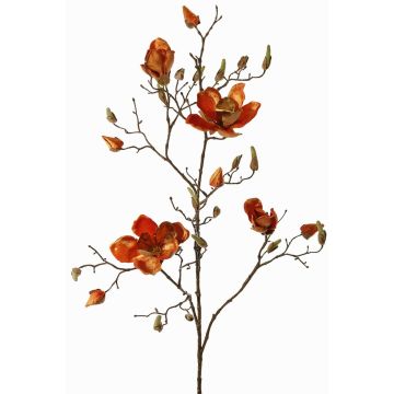 Ramo di magnolia in tessuto JACKA, arancione, 105cm