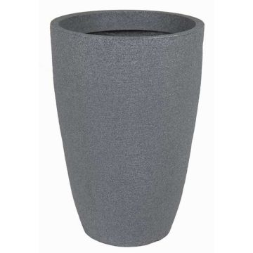Portafiori in plastica PINIOS, effetto pietra, grigio, 77cm, Ø53cm