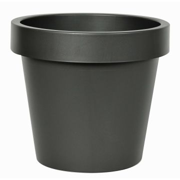 Copri vaso in plastica VOTHY, nero opaco, 18cm, Ø20cm Copri vaso in plastica VOTHY, nero opaco, 18cm, Ø20cm
