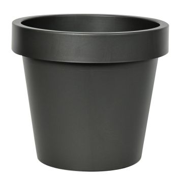 Copri vaso in plastica VOTHY, nero opaco, 18 cm, Ø 20 cm Copri vaso in plastica VOTHY, nero opaco, 18 cm, Ø 20 cm