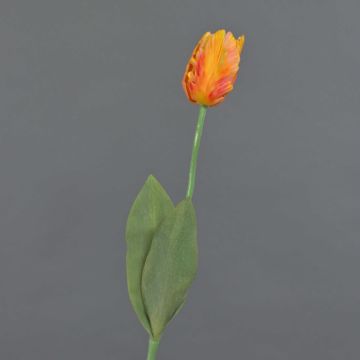 Fiore in tessuto Tulipano pappagallo UAKARI, arancione-giallo, 65 cm, Ø 6 cm Fiore in tessuto Tulipano pappagallo UAKARI, arancione-giallo, 65 cm, Ø 6 cm