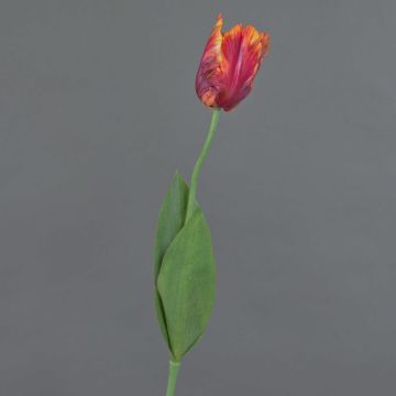 Fiore in tessuto Tulipano pappagallo UAKARI, rosso-rosa-arancione-verde, 65 cm, Ø 6 cm Fiore in tessuto Tulipano pappagallo UAKARI, rosso-rosa-arancione-verde, 65 cm, Ø 6 cm