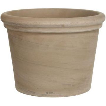 Vaso da fiori in terracotta NORETH, venato, marrone, 24,5 cm, Ø 32 cm Vaso da fiori in terracotta NORETH, venato, marrone, 24,5 cm, Ø 32 cm