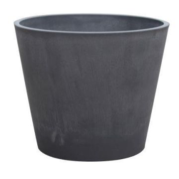 Vaso da fiori SUAVIA in beton di legno, antracite, 60 cm, Ø 80 cm