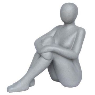 Statua da giardino donna VUNKY in polystone, grigia, 53x27,5x56,5 cm Statua da giardino donna VUNKY in polystone, grigia, 53x27,5x56,5 cm