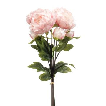 Mazzo di peonie sintetici VATANA, rosa pallido, 50cm, Ø18cm