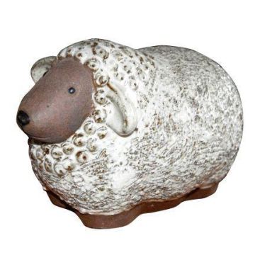 Figurina di pecora ZENARA in ceramica, smaltata, bianca, 24x16x16 cm Figurina di pecora ZENARA in ceramica, smaltata, bianca, 24x16x16 cm