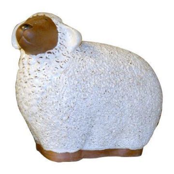 Figurina di pecora ZENARA in ceramica smaltata, bianca, 37x20x32 cm Figurina di pecora ZENARA in ceramica smaltata, bianca, 37x20x32 cm