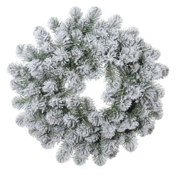 Ghirlanda artificiale di abete FRANKLIN, innevata, bianco-verde, Ø 50 cm Ghirlanda artificiale di abete FRANKLIN, innevata, bianco-verde, Ø 50 cm