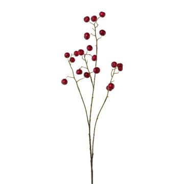 Ramo sintetico di melo ornamentale GRULNE con frutti, rosso, 95cm