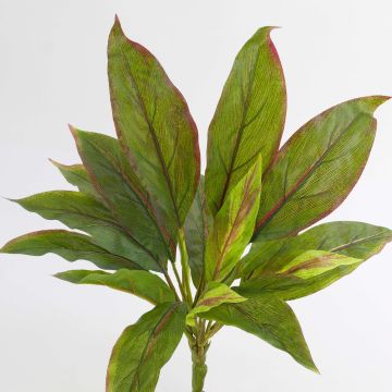 Cordyline artificiale VALDA su stelo, verde-rosso, 30cm