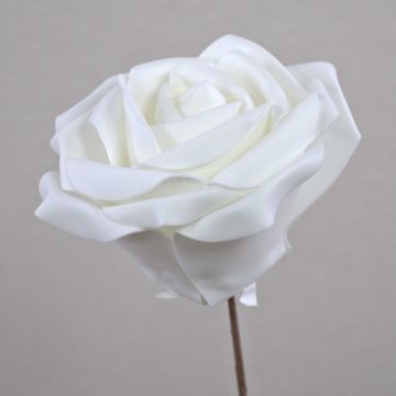 Schiuma sintetica decorativa Rosa REGINE, bianca, 30 cm, Ø 16 cm Schiuma sintetica decorativa Rosa REGINE, bianca, 30 cm, Ø 16 cm