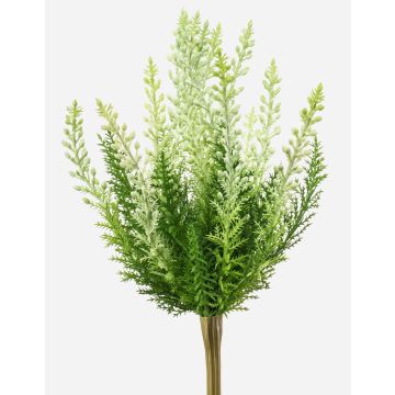 Erica artificiale ELSAWO su stelo, crossdoor, bianco-verde, 30cm