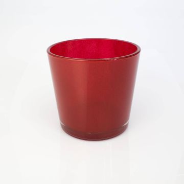 Vaso rotondo / Vaso da fiori ALENA, rosso, 16cm, Ø17cm Vaso rotondo / Vaso da fiori ALENA, rosso, 16cm, Ø17cm