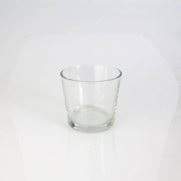 Vasetto in vetro / Portacendele ALENA, trasparente, 10,5cm, Ø11,5cm