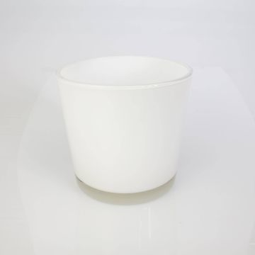 Vaso rotondo / Vaso da fiori ALENA, bianca, 16cm, Ø17cm Vaso rotondo / Vaso da fiori ALENA, bianca, 16cm, Ø17cm