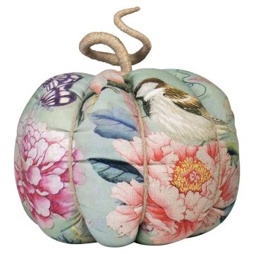 Zucca decorativa AKUNA in cotone, realizzata a mano, con motivo farfalla-uccello, multicolore, Ø 23 cm Zucca decorativa AKUNA in cotone, realizzata a mano, con motivo farfalla-uccello, multicolore, Ø 23 cm
