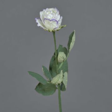 Rosa artificiale FREIDA, Eco Collection, bianco-lilla, 60 cm, Ø 4 cm Rosa artificiale FREIDA, Eco Collection, bianco-lilla, 60 cm, Ø 4 cm