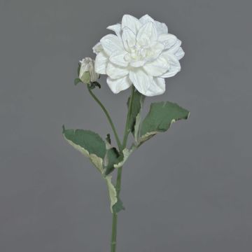 Ramo di fiori artificiali Dalia GINGER, Eco Collection, bianco-lilla, 60 cm, Ø 10 cm