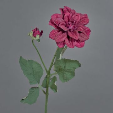 Ramo di dalia artificiale GINGER, Eco Collection, rosa scuro, 60 cm, Ø 10 cm Ramo di dalia artificiale GINGER, Eco Collection, rosa scuro, 60 cm, Ø 10 cm