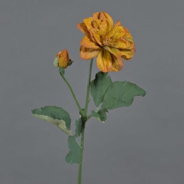 Ramo di fiori artificiali, dalia GINGER, Eco Collection, giallo-arancione, 60 cm, Ø 10 cm Ramo di fiori artificiali, dalia GINGER, Eco Collection, giallo-arancione, 60 cm, Ø 10 cm