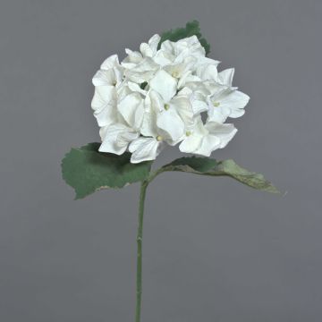 Fiore artificiale ortensia GUNILLA, Eco Collection, bianco-lilla, 60 cm, Ø 12 cm