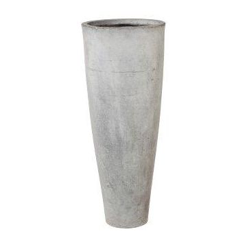 Vasi rotondi NARUKO, 3 pezzi, fibra di vetro, grigio, 25x60 cm, 33x80 cm, 41x100 cm Vasi rotondi NARUKO, 3 pezzi, fibra di vetro, grigio, 25x60 cm, 33x80 cm, 41x100 cm